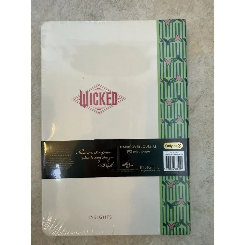 Wicked Target Exclusive Hardcover Journal 192 Sheets 8.5